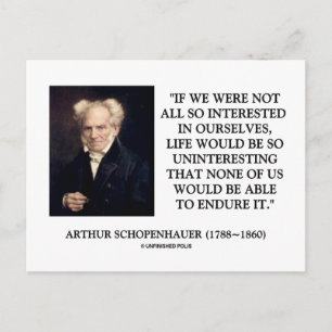 Postal A Schopenhauer Le Interesa Cita De Nosotros Mismos