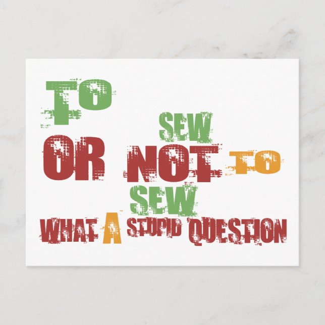 Postal A Sew (Anverso)