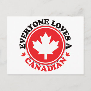 Postal ¡A todos les encanta un canadiense!