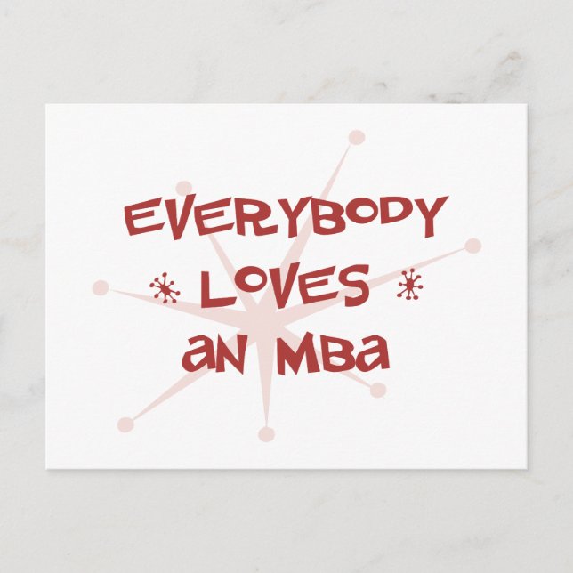 Postal A todos les encanta un MBA (Anverso)