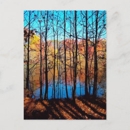 Postal A través de árboles