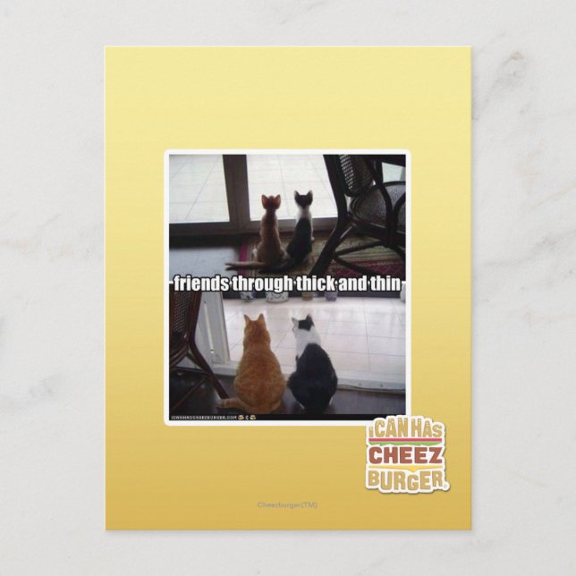 Postal A través de grueso y delgado (Anverso)