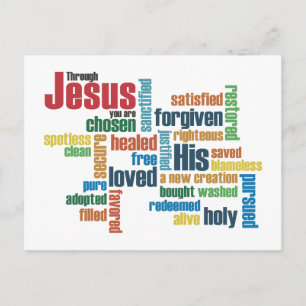 Postal A través de Jesús, eres...