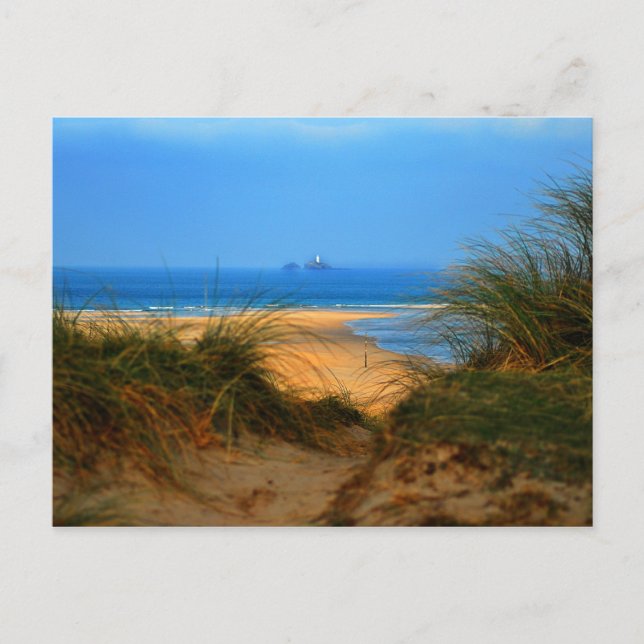 Postal A través de las dunas (Anverso)