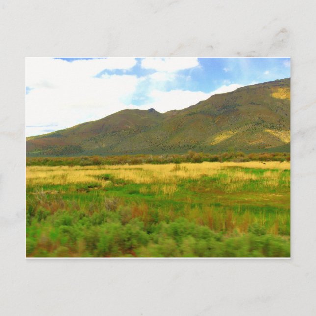 Postal A través de los valles (Anverso)