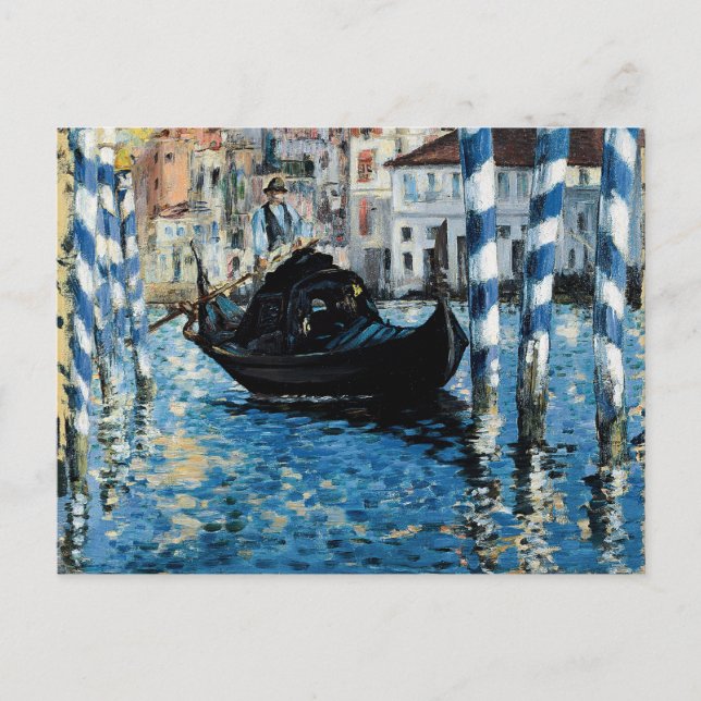 Postal À Venise - Eduardo Manet del Gran Canal del Le (Anverso)