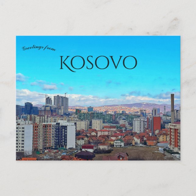 Postal A View of Pristina Kosovo (Anverso)