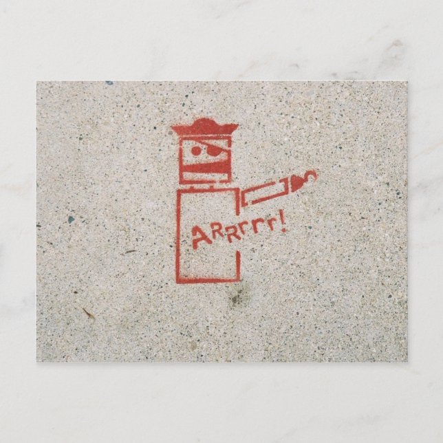 Postal ¡Aaarrr! (Anverso)