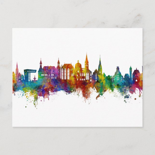 Postal Aachen Germany Skyline (Anverso)
