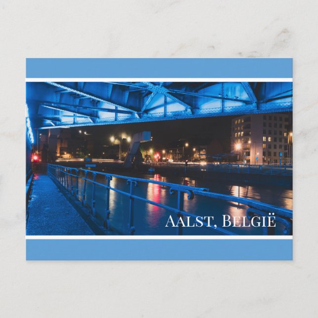 Postal Aalst. Noches Urbanas, Bélgica (Anverso)