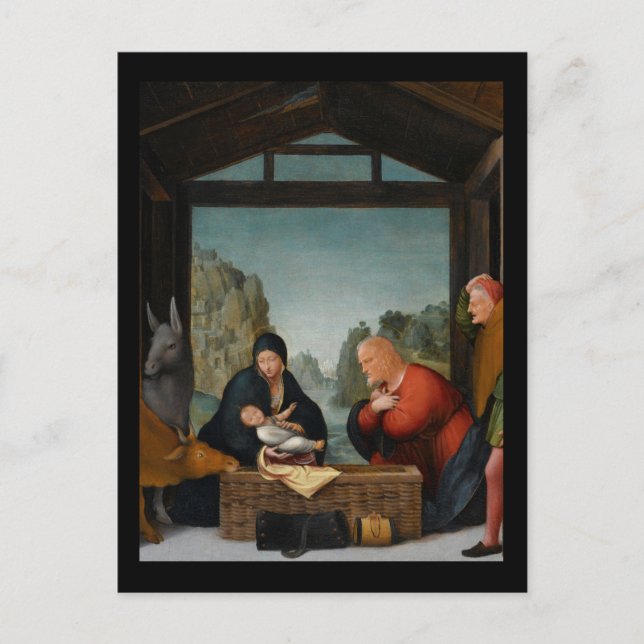 Postal Aanbidding der Herders Abiding Shepherds (Anverso)