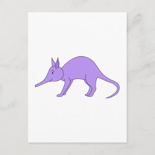 Postal Aardvark púrpura