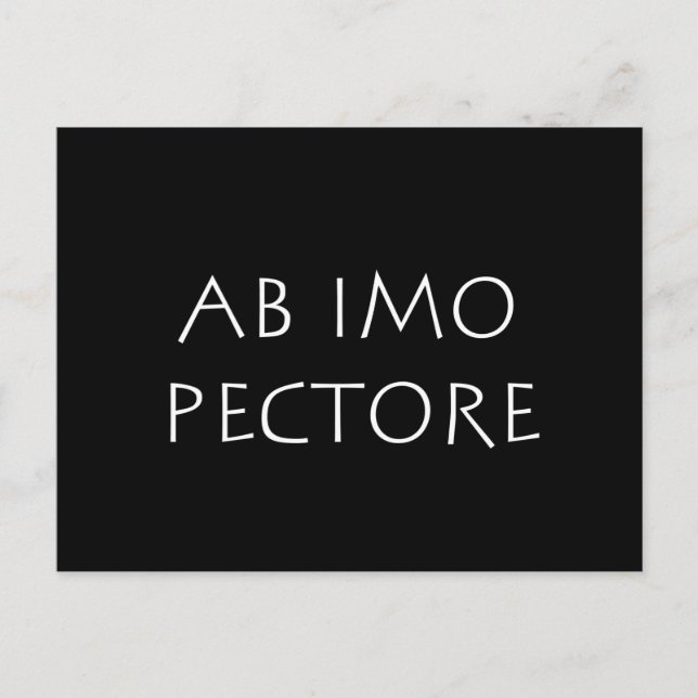 Postal Ab imo pectore (Anverso)
