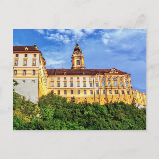 Postal Abadía benedictina, Melk, Austria (Anverso)