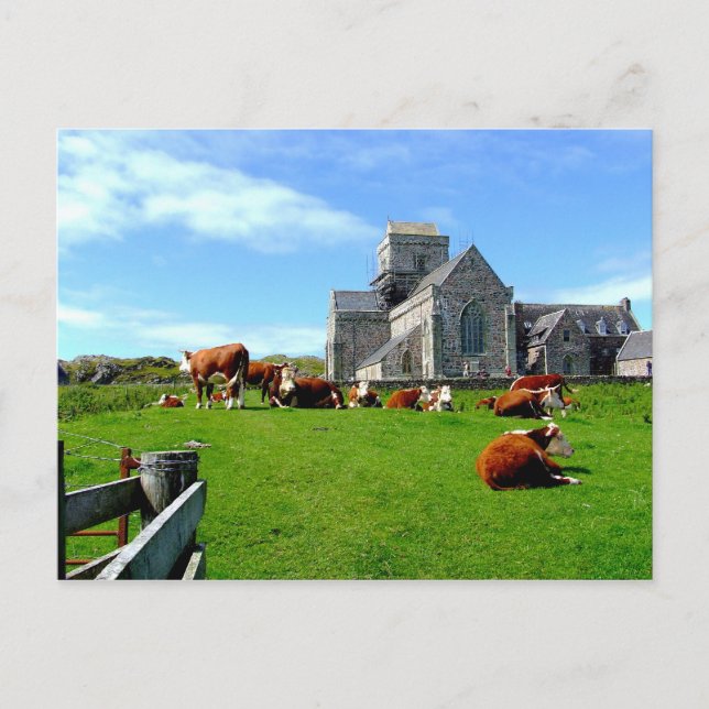 Postal Abadía de Iona (Anverso)