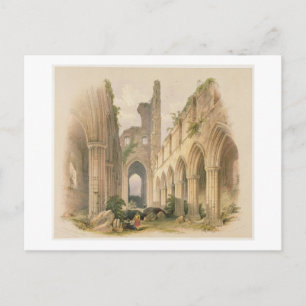 Postal Abadía de Kirkstall, Nave y Coro, de 'The Mon