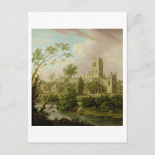 Postal Abadía de Kirkstall, Yorkshire, 1747 (aceite sobre
