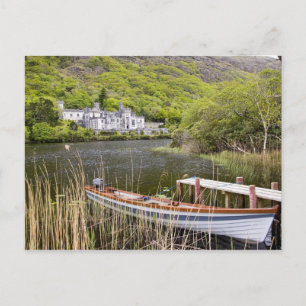 Postal Abadía de Kylemore, Irlanda. La abadía de Kylemore