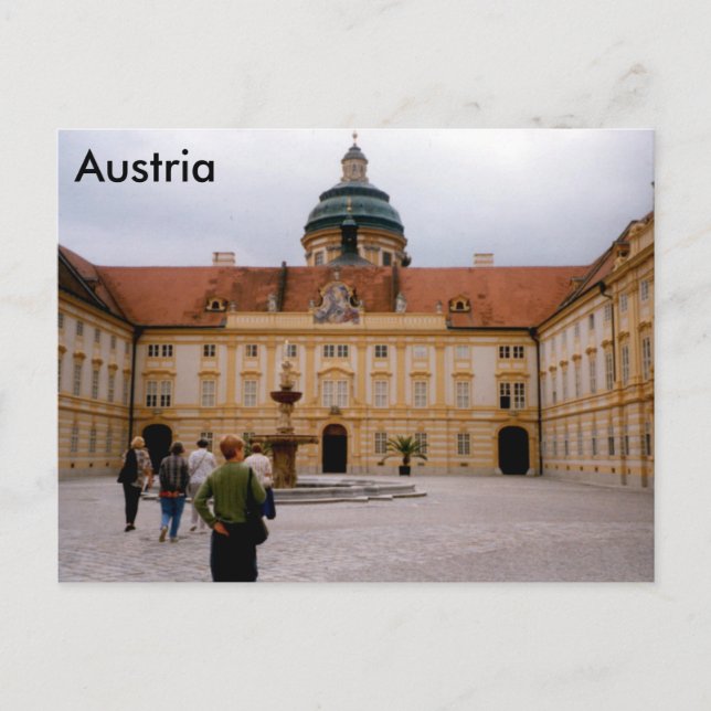 Postal Abadía de Melk, Melk, Austria (Anverso)