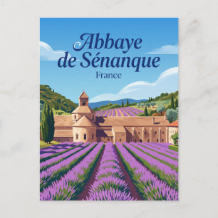 Postal Abadía de Sénanque Francia