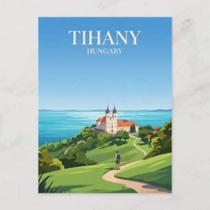 Postal Abadía de Tihany Hungría