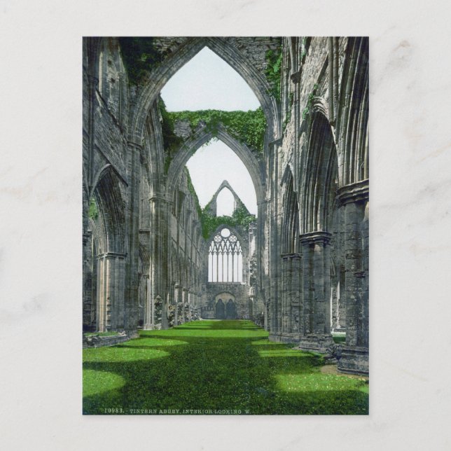 Postal Abadía de Tintern (Anverso)