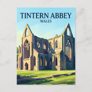 Postal Abadía de Tintern Gales