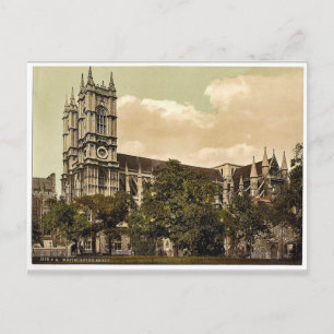 Postal Abadía de Westminster, Londres, Inglaterra, rara f