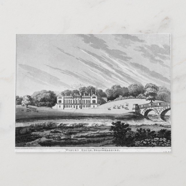 Postal Abadía de Woburn, Bedfordshire (Anverso)