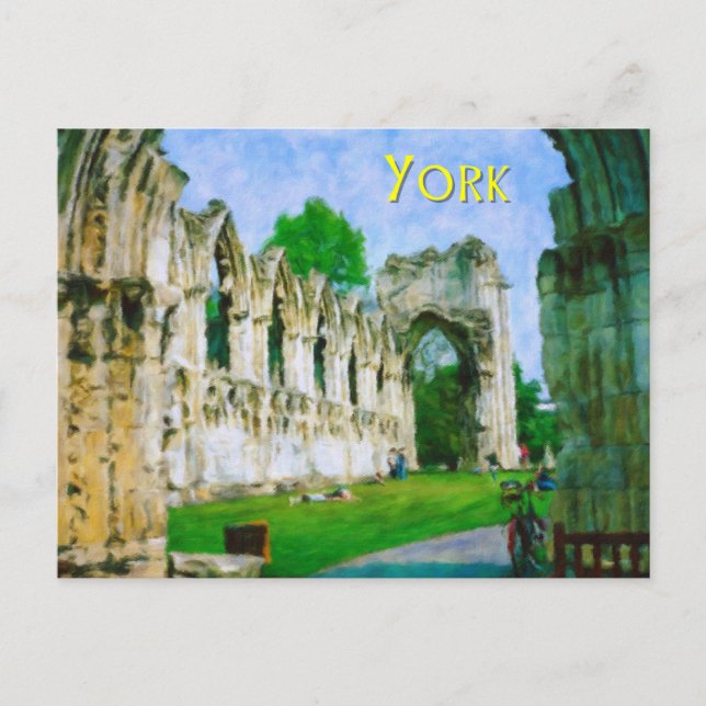 Postal Abadía de York (Anverso)