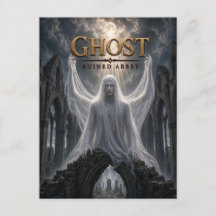 Abadía en ruinas de cine oscuro fantasmagórico