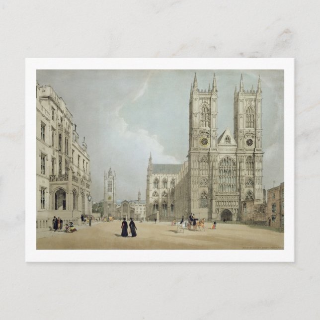 Postal Abadía y hospital Westminster, de "London As It (Anverso)