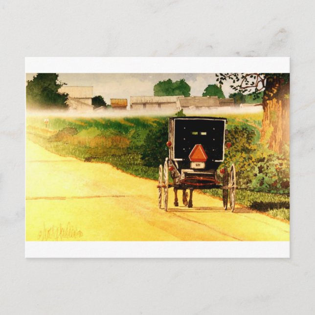 Postal Abajo del camino (Anverso)