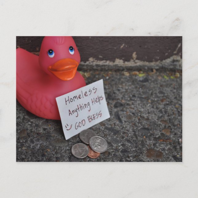 Postal Abajo en los patos (Anverso)