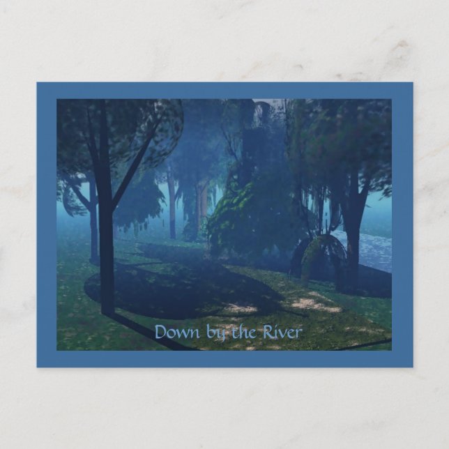Postal Abajo por el río (Anverso)