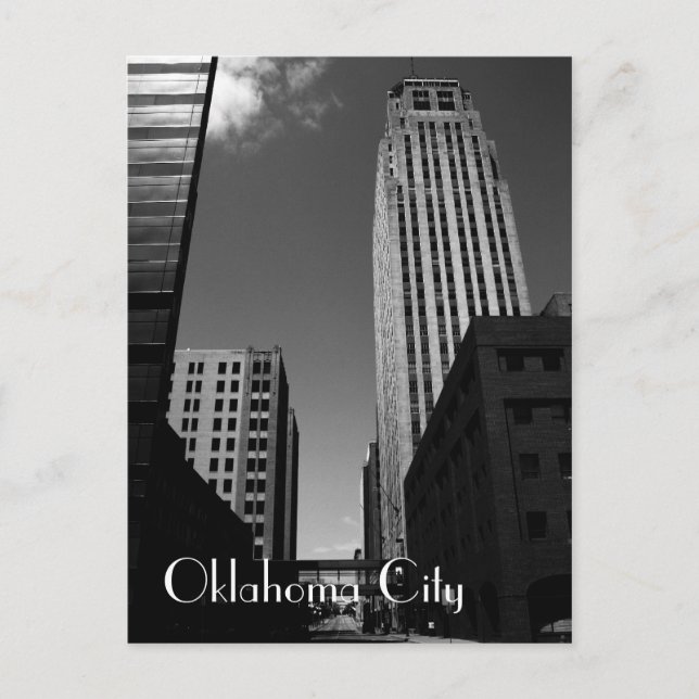Postal Abandonado el centro de Oklahoma (Anverso)