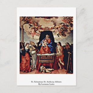 Postal Abbato De San Sebastián San Anthony De Lorenzo Lot