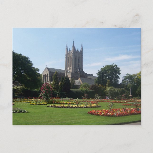 Postal Abbey Gardens, Suffolk, Inglaterra (Anverso)