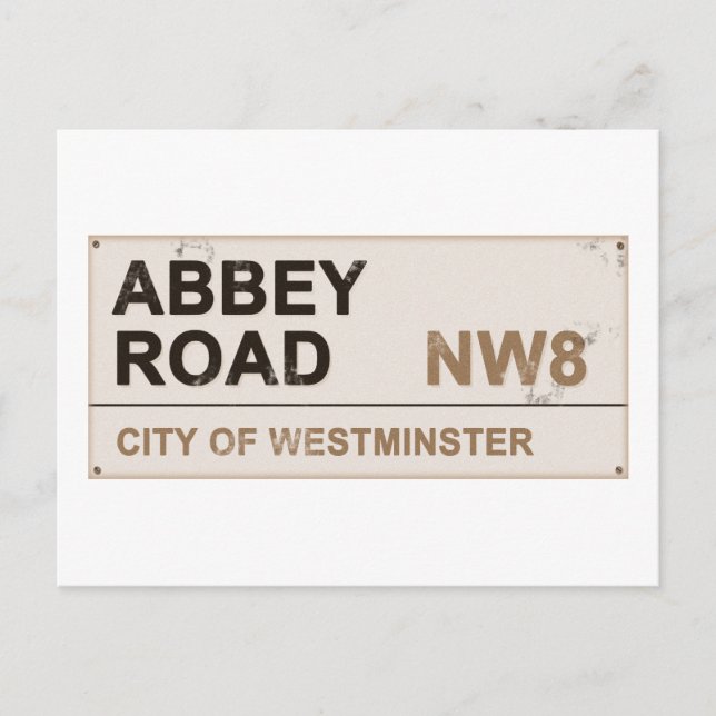 Postal Abbey Road London Inglaterra - añada (Anverso)