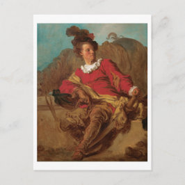 Postal Abbot Vestido como español por Fragonard