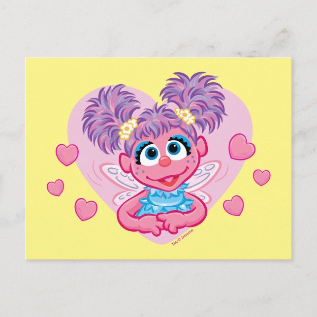 Postal Abby Cadabby Valentine Hearts Graphic (Anverso)
