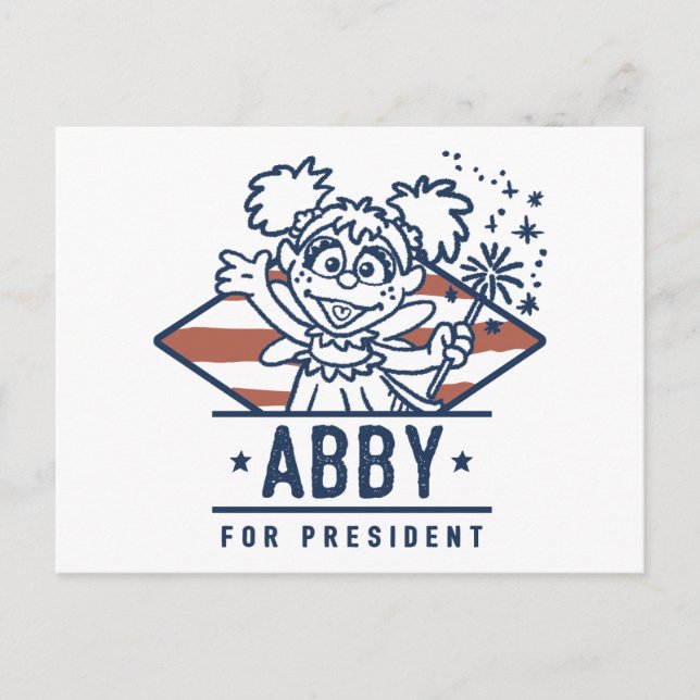 Postal Abby Para Presidente (Anverso)