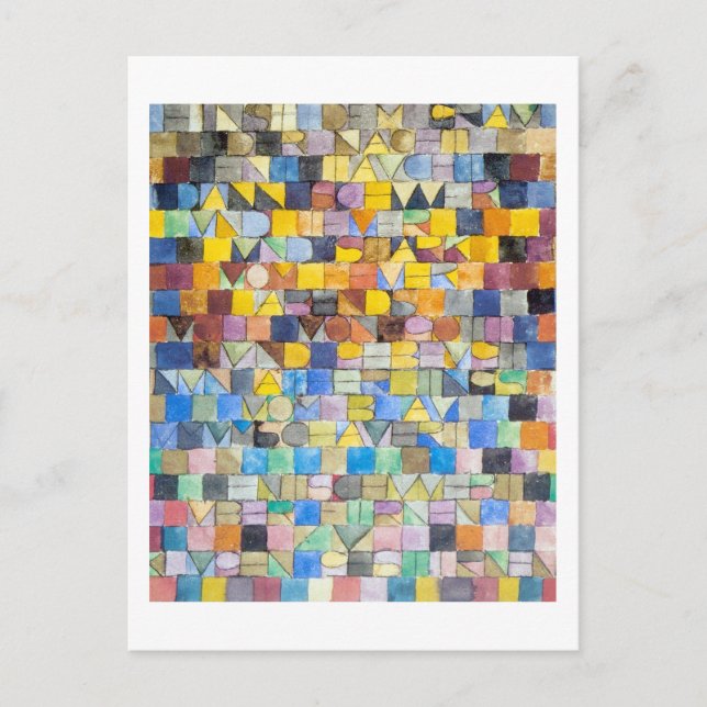 Postal ABC (Alfabeto), Paul Klee (Anverso)