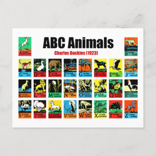 Postal ABC Animals , Charles Buckles (1923)