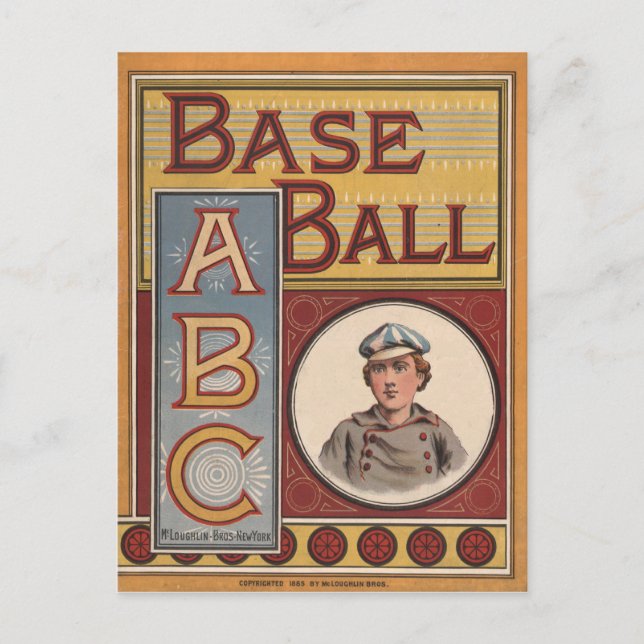 Postal ABC del béisbol (Anverso)