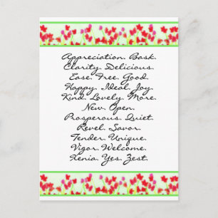 Postal ABC tu camino hacia el Vortex