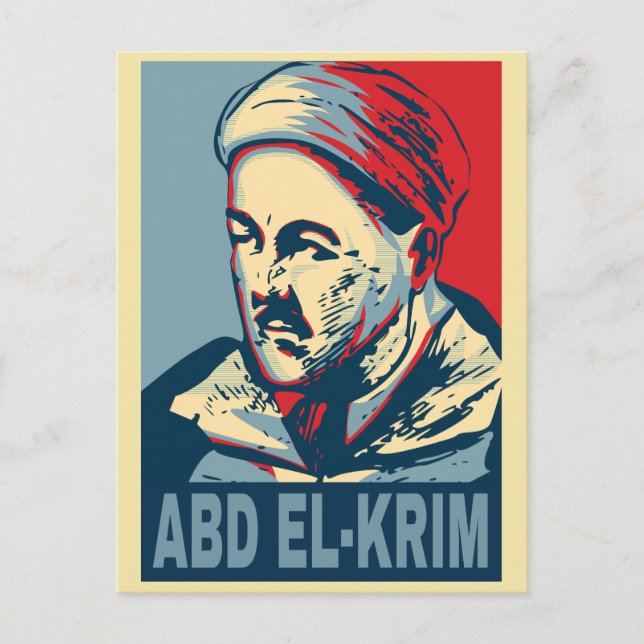 Postal Abd el-Krim Rif Líder Esperanza Estilo Abdelkarim (Anverso)