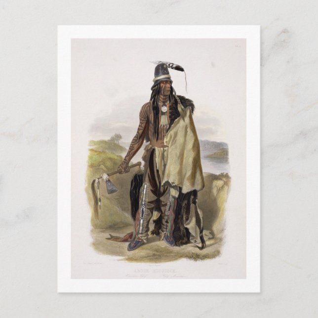 Postal Abdih Hiddisch, Jefe de Minitarre, plato 24 de V (Anverso)