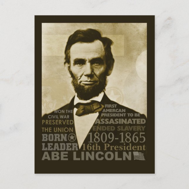 Postal Abe Lincoln (Anverso)