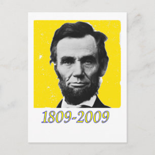 Postal Abe Lincoln YELLOW 1809 2009